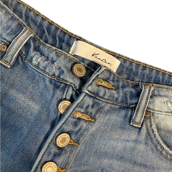 KanCan Jean Shorts Frayed Distressed - Picture 4 of 5